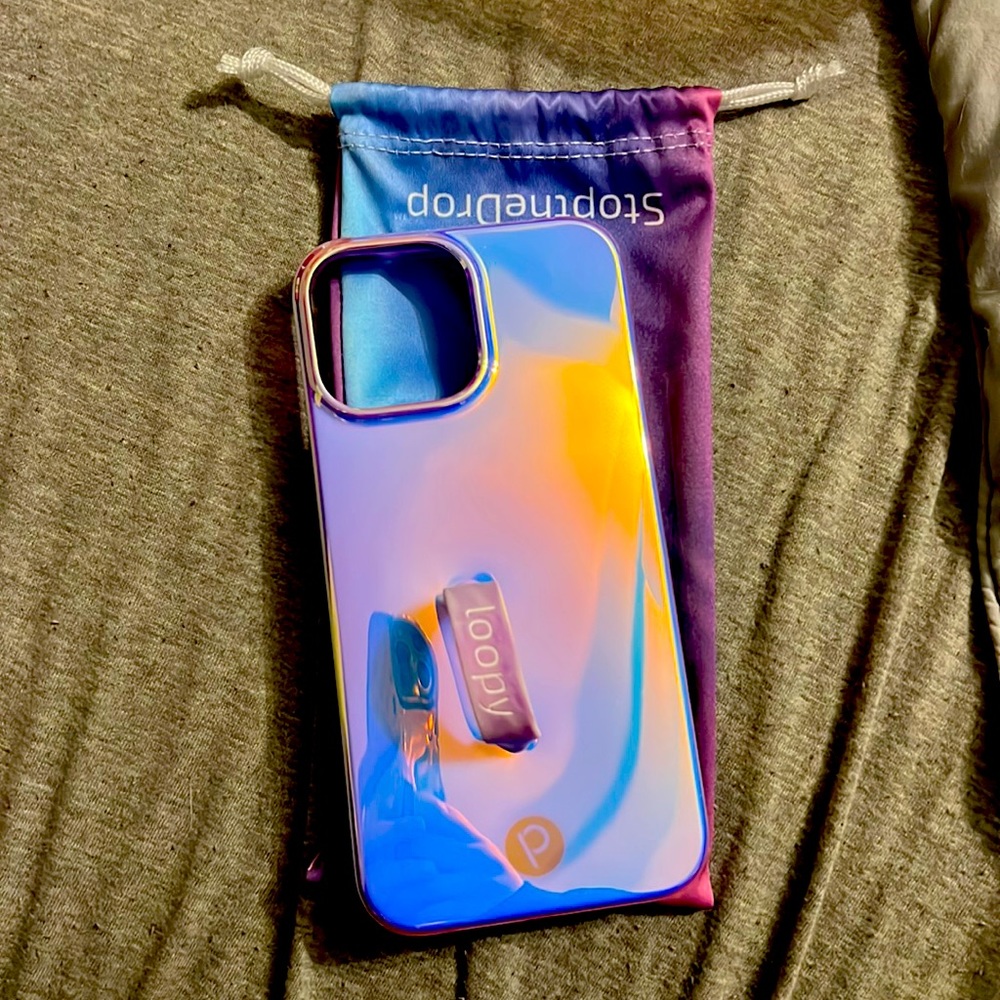 IPhone 13 Pro Max Violet Quartz loopy case righty
